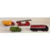 Image 3 : LOT OF 4 - DINKY TOYS DIECAST CARS - HEINZ BEDFORD, FIRE TRUCK, REGENT TANKER & GARBAGE TRUCK