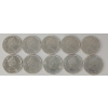 Image 2 : LOT OF 10 - 1965 CDN 25 CENT SILVER COINS