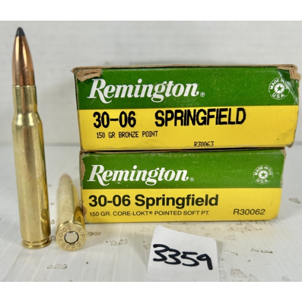 AMMO: 40X RELOADS .30-06 SPRG - SP