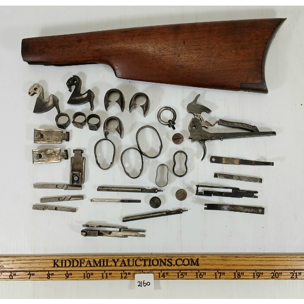 QTY OF WINCHESTER MODEL 1894 GUN PARTS - INCL LOWER TANG