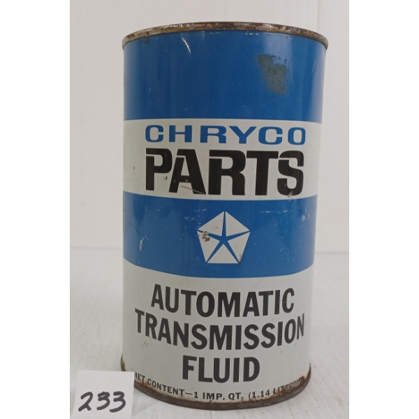 CHRYCO PARTS AUTOMATIC TRANSMISSION FLUID MOTOR OIL QT CAN