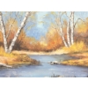 Image 2 : FOREST LANDSCAPE BY MARJORIE G. WATERS (PRS CDN ARTIST) - FRAMED OIL ON CANVAS