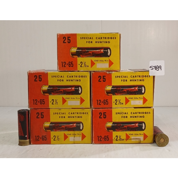 AMMO: 125X SELLIER & BELLOT NEROXIN 12GA - 2 1/2IN - #4 SHOT