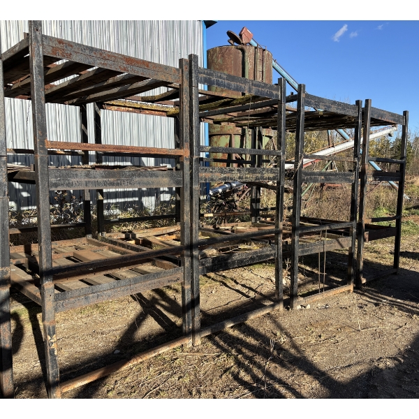 LOT OF 4 - STEEL RACKS - 48 X 80 X 100 INCH