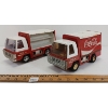 Image 1 : LOT OF 2 - BUDDY-L TIN COCA-COLA DELIVERY TRUCKS
