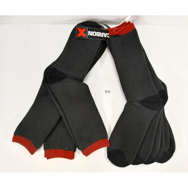LOT OF 6 - CARBONX SOCKS