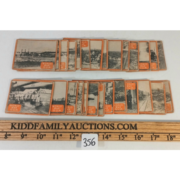 1933 WORLDWIDE GUM CO. WORLD WAR R174 TRADING CARDS 30/48