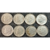 Image 2 : LOT OF 8 - 1952-1964 U.S. 10 CENT COINS