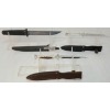 Image 2 : LOT OF 3 - HANWEI & ECC KNIVES W/ SHEATHS