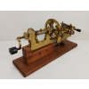 Image 5 : SWISS 19th CENTURY LATHE W/ MAHOGANY BASE