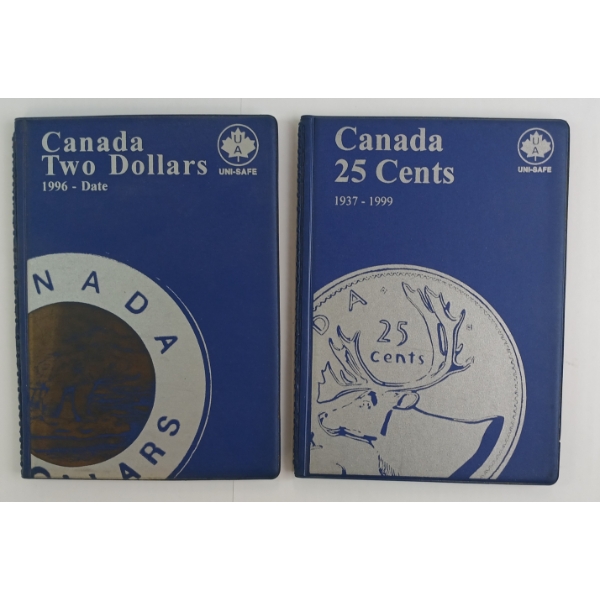 QTY OF 1990'S - 2010'S CDN 10 & 25 CENT & $1 & $2 COINS