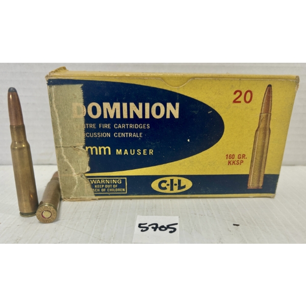 AMMO: 20X CIL 7MM MAUSER 160GR. SP