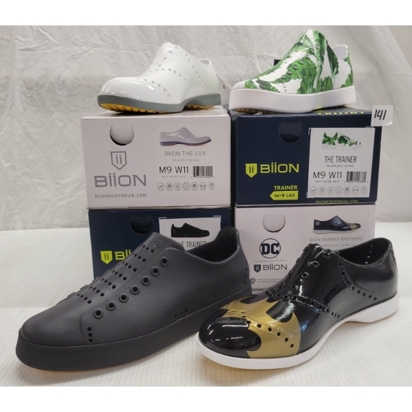 LOT OF 4 - BIION SHOES - FT THE TRAINERS, THE LUX & DC STYLES