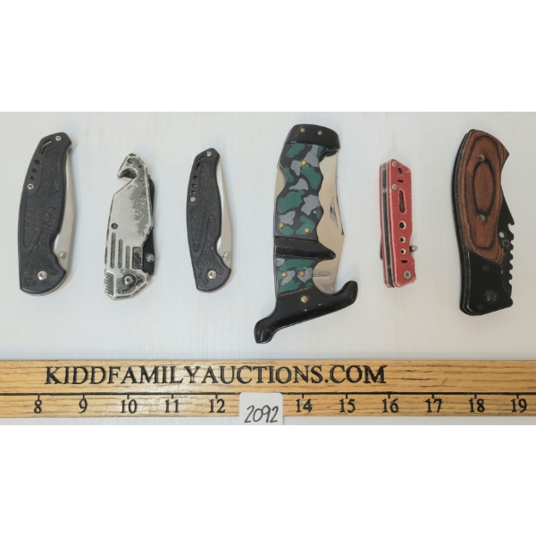 LOT OF 6 - FOLDING KNIVES