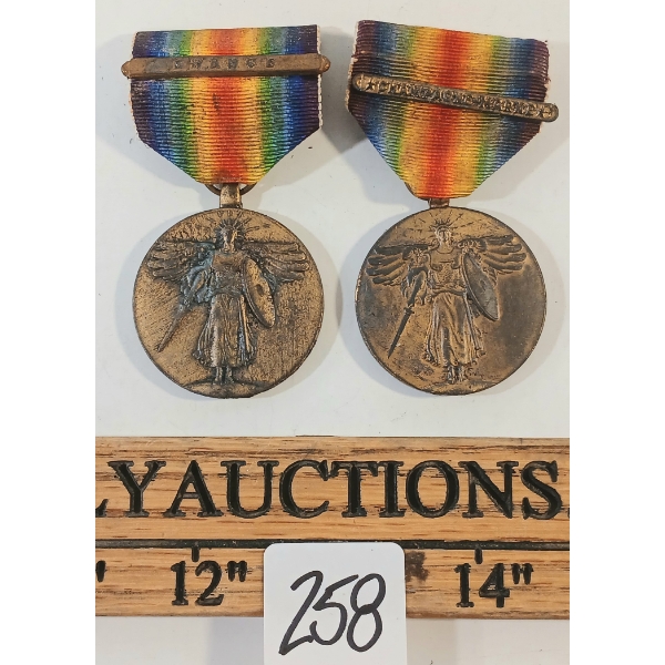 LOT OF 2 - WWI U.S. VICTORY MEDALS