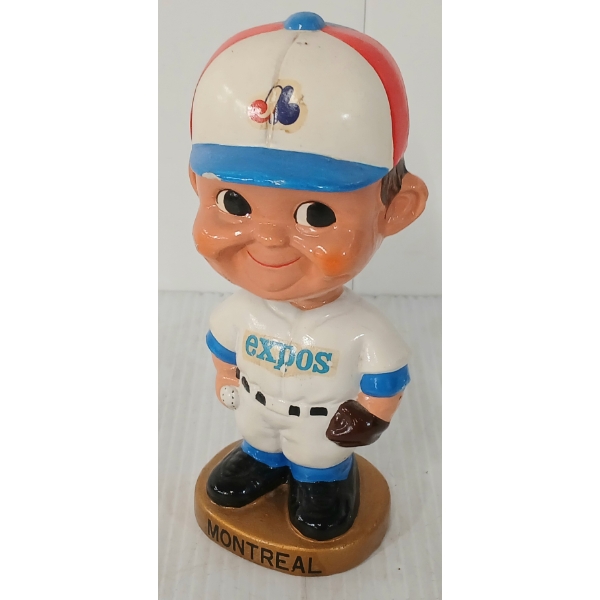 1960'S MONTREAL EXPOS BASEBALL PLAYER BOBBLE-HEAD