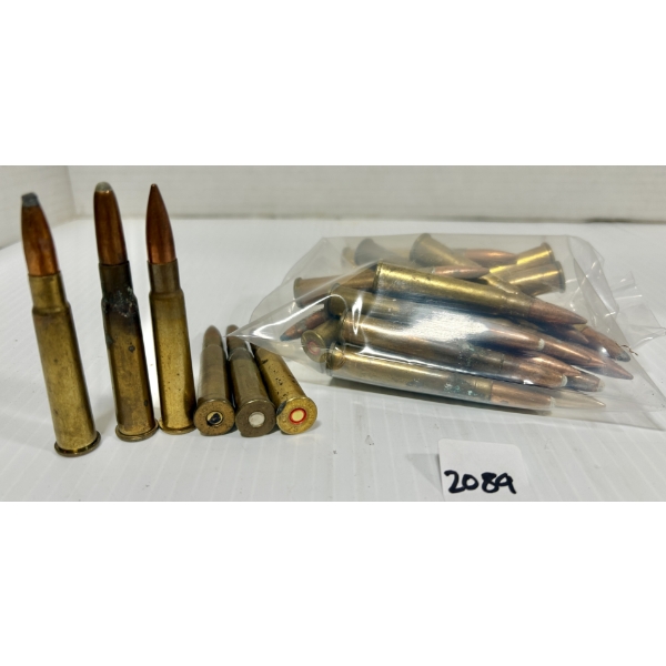 AMMO / BRASS: 25X LIVE & 5X BRASS MIXED .303 BRIT