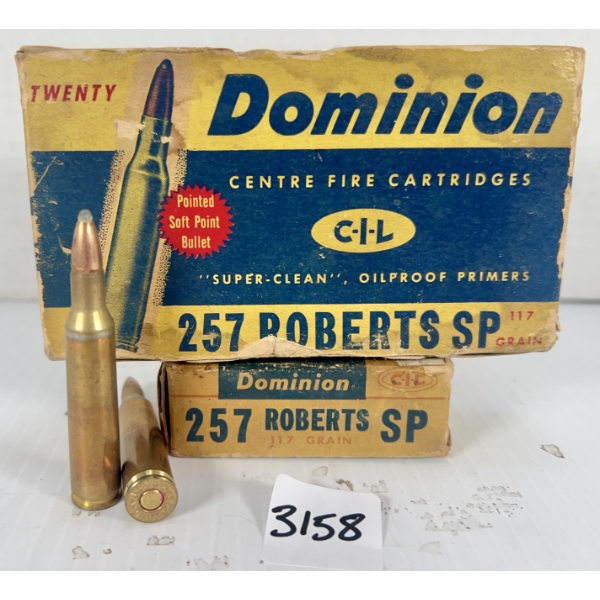 AMMO: 40X CIL .257 ROBERTS - 117 GR SP
