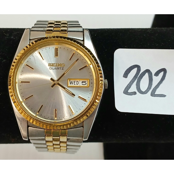 SEIKO SGF204 MEN'S 2-TONE WATCH - C. 1995
