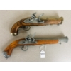 Image 2 : LOT OF 2 - REPLICA FLINTLOCK PISTOLS - NO PAL REQUIRED 
