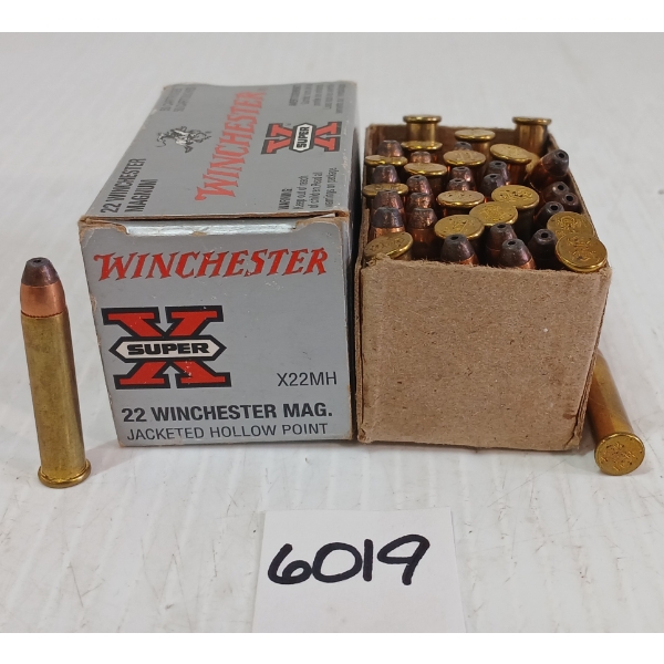AMMO: 49X WINCHESTER SUPER X .22 WIN MAG - 40GR - JHP