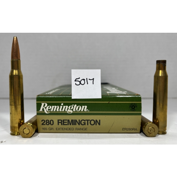 AMMO / BRASS: 20X REMINGTON .280 - 165 GR - EXT RANGE
