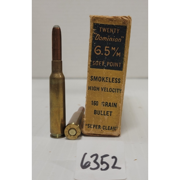 AMMO: 20X CIL 6.5MM - 160 GR. SP