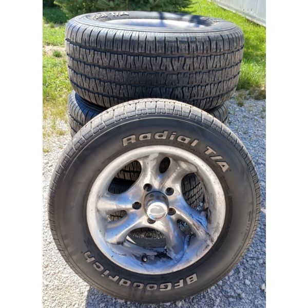 LOT OF 4 - BF GOODRICH P235/60R15 98S TIRES W/ RIMS