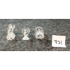 Image 2 : LOT OF 3 - SWAROVSKI FOX, KIWI & HIPPO CRYSTAL FIGURINES