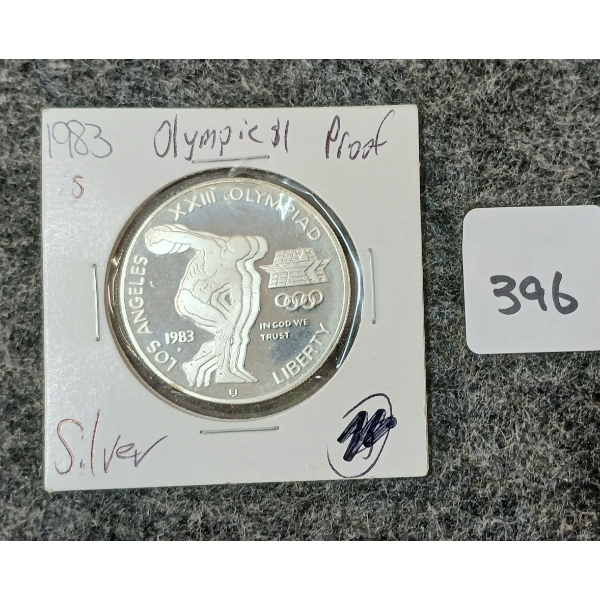 1983 U.S. OLYMPICS SILVER DOLLAR