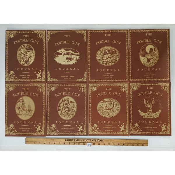 LOT OF 8 - "THE DOUBLE GUN JOURNAL" 1995 VOL. 6 ISSUE 1 - 1996 VOL. 7 ISSUE 4