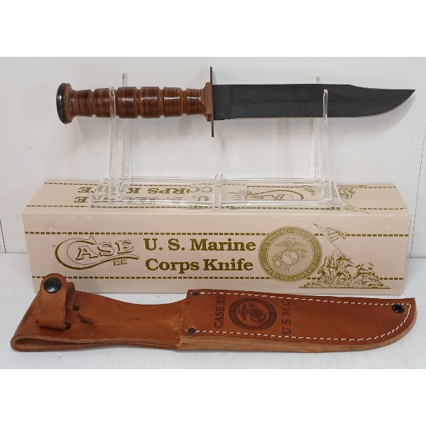 CASE XX US MARINE CORPS KNIFE W/ SHEATH