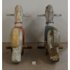 Image 2 : LOT OF 2 - SADDLE MATES CAST ALUMINUM HORSE RIDES