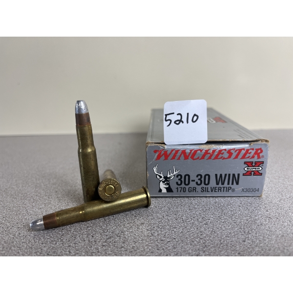 AMMO: 20X WINCHESTER .30-30 170 GR. SILVERTIP 