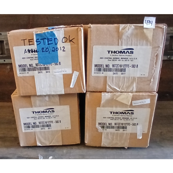 LOT OF 4 - THOMAS COMPRESSOR MOTORS