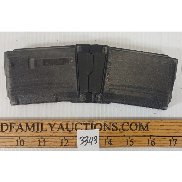 PAIR OF CROSS MAG AR15 PISTOL MAGS IN 5.56X45 - PAL REQ.