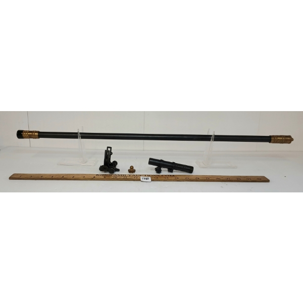WM-6XL LONG "WM. MALCOLM" TELESCOPIC RIFLESCOPE W/ ACCESSORIES