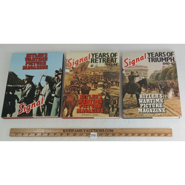 LOT OF 3 - SIGNAL "HITLER'S WARTIME PICTURE MAGAZINE" - HARDCOVER COLLECTIONS