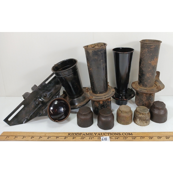 JOB LOT - FORD MODEL T PARTS - INCL LIGHT, HORNS & HUB CAPS