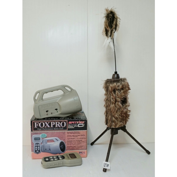 LOT OF 2 - FOX PRO HIGH PERFORMANCE GAME CALLS & MOJO SUPER CRITTER PREDATOR DECOY
