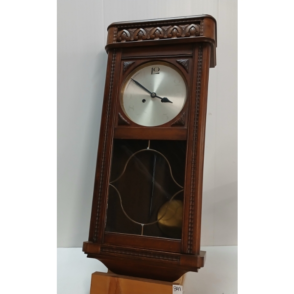 WALL CLOCK W/ PENDULUM - WORKING CONDITION UNKNOWN