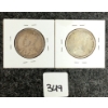 Image 2 : LOT OF 2 - 1918 & 1967 CDN 50 CENT PCS 