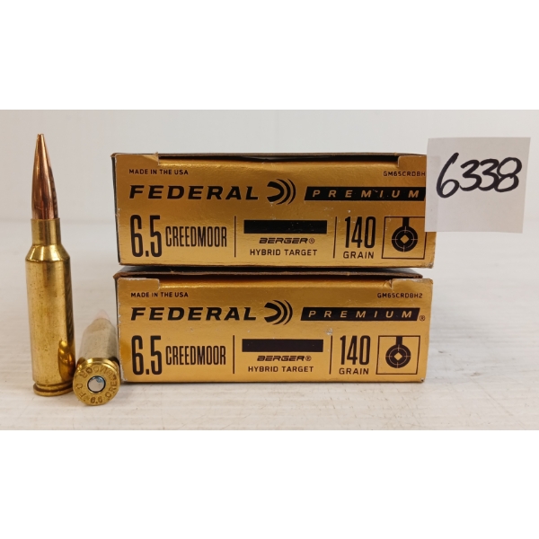 AMMO: 40X FEDERAL 6.5CREEDMOOR - 140GR