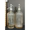 Image 4 : LOT OF 2 - KAY BEVERAGES & VAPOR CITY BOTTLING - CLEAR ACID-ETCHED - SELTZER BOTTLES