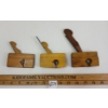 Image 1 : LOT OF 3 - ENGLISH VICTORIAN MINIATURE BOXWOOD PLANES