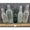 Image 2 : LOT OF 5 - MISC EMBOSSED BOTTLES - INCL ONTARIO SODA WATER & JALLAND & CO., ETC.