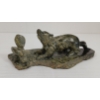 Image 2 : "INUKSHUK AND WOLF" BY POOTOOGOOK JAW - STONE