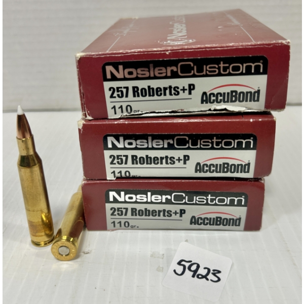 AMMO: 60X NOSLER .257 ROBERTS +P - 110 GR.