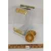 Image 5 : PLANTERS GLASS PEANUT JAR W/ TIN SERVING DISHES