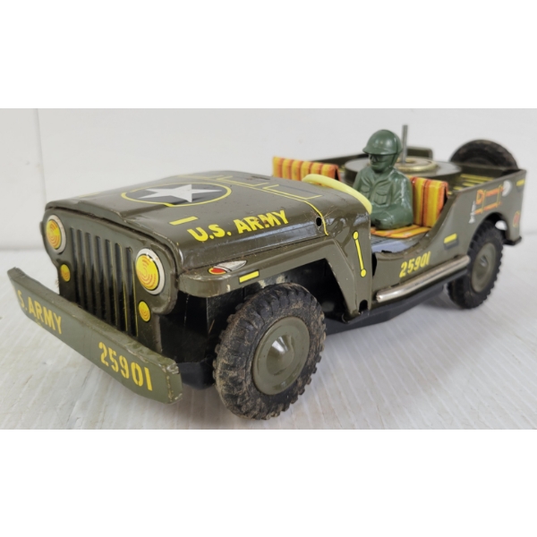 TIN BATTERY OP US ARMY JEEP 